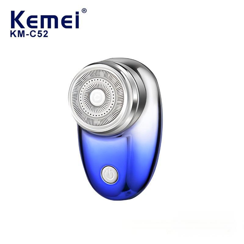 Kemei Cross-border's new mini electric shaver, compact and portable face washing shaver Mini Steel Cannon