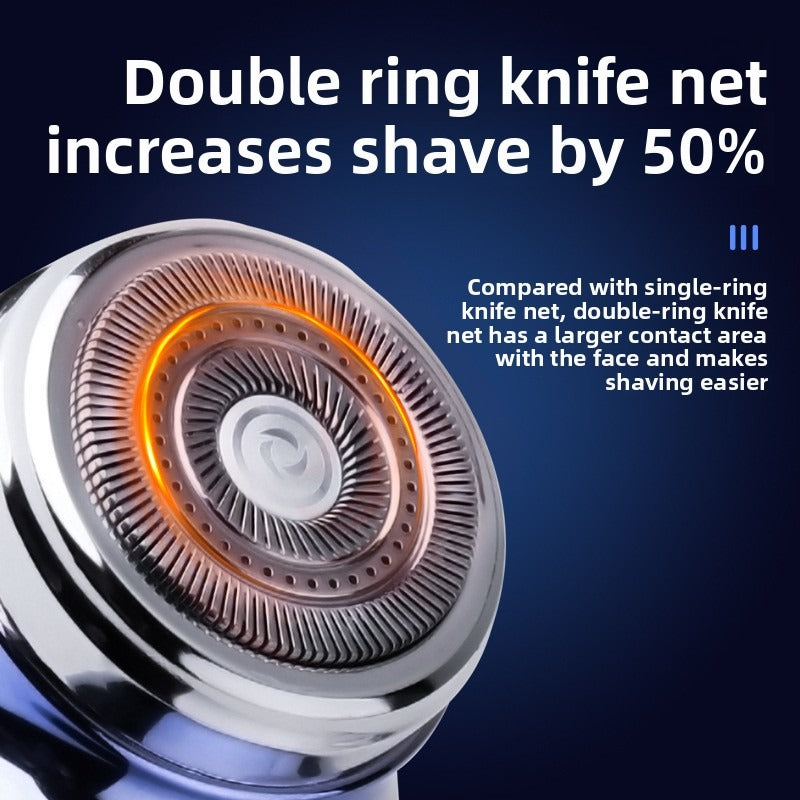 Kemei Cross-border's new mini electric shaver, compact and portable face washing shaver Mini Steel Cannon