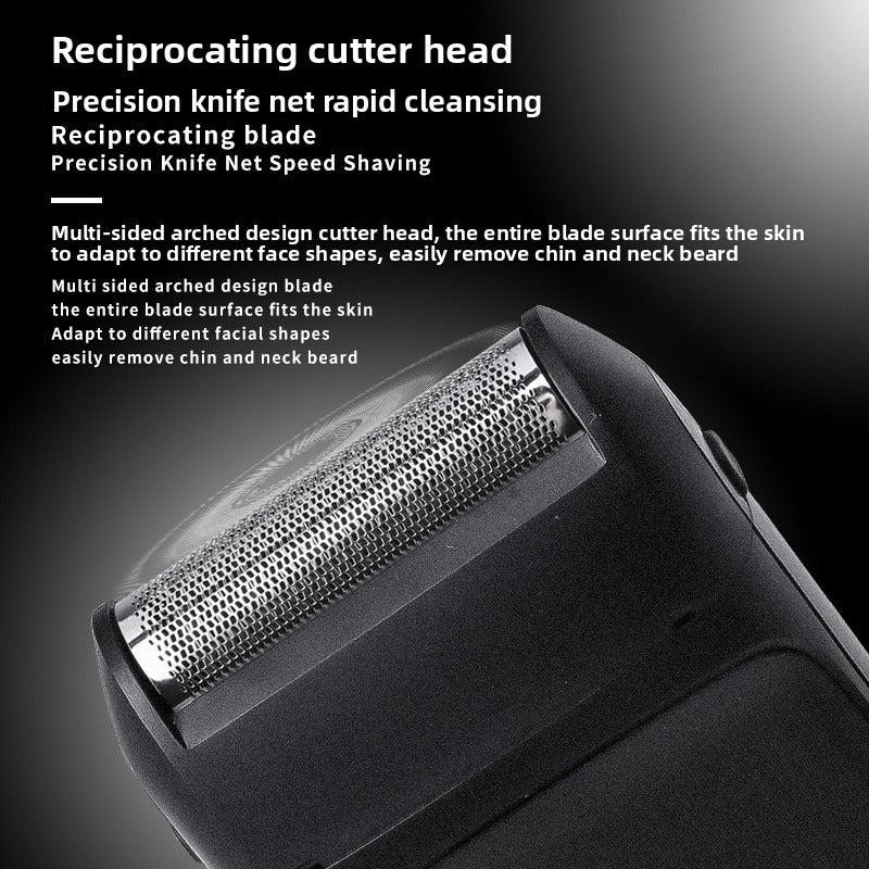 kemei electric shaver, portable, high-power reciprocating mini shaver, USB charging shaver