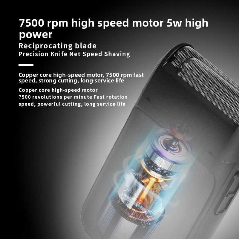 kemei electric shaver, portable, high-power reciprocating mini shaver, USB charging shaver