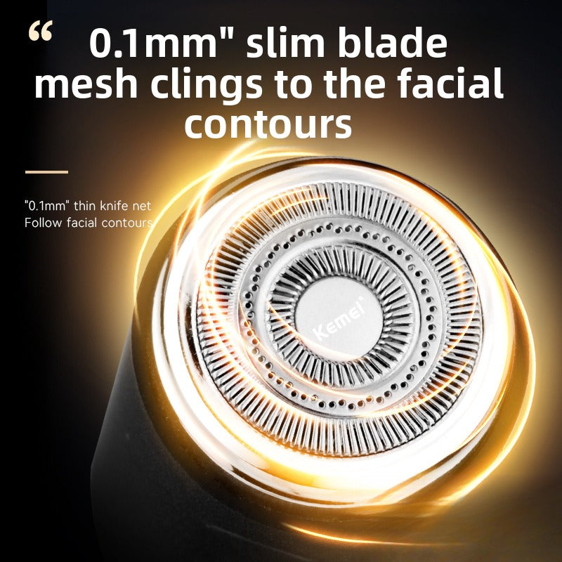 KEMEI electric men's shaving Razor, Mini Travel Portable beard Razor, Rechargeable shaving razor