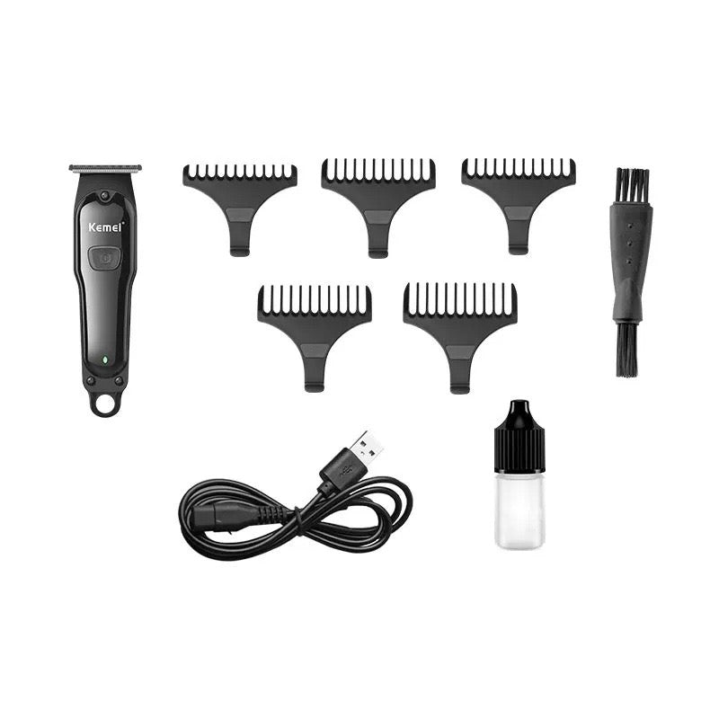 Kemei KM-9317 Salon Special Electric Hair Clipper USB Charging Carbon Steel Head Household