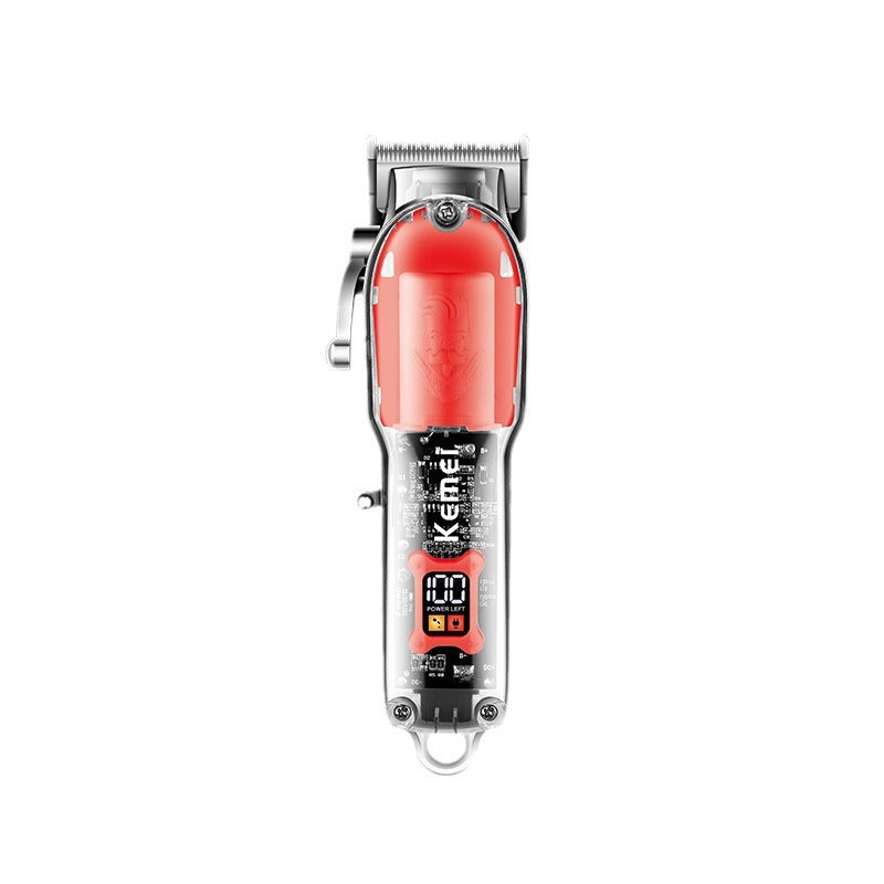 Kemei KM-246 Professional Transparent Electric Hair Clipper for Barbers