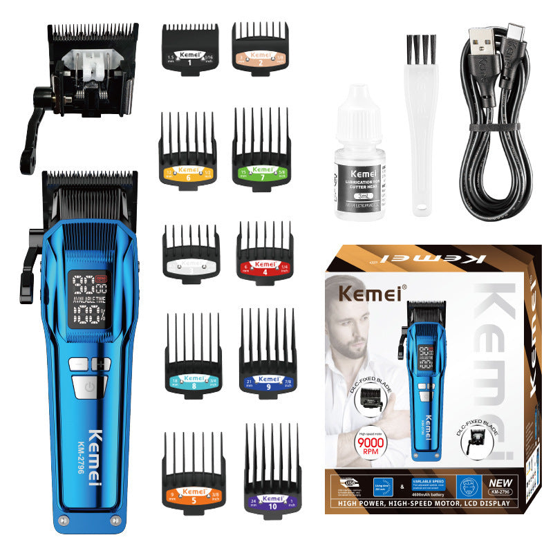 Kemei Professional Electric Shaver KM-2796 with Metallurgical Blade (Salon Edition)