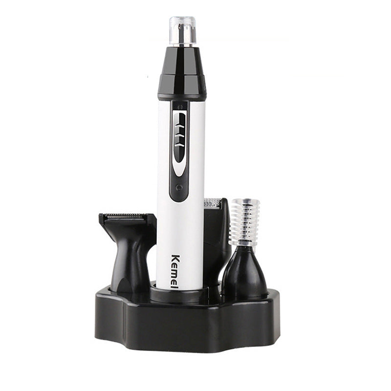 Kemei KM-6650 4-in-1 Washable Nose Hair Trimmer