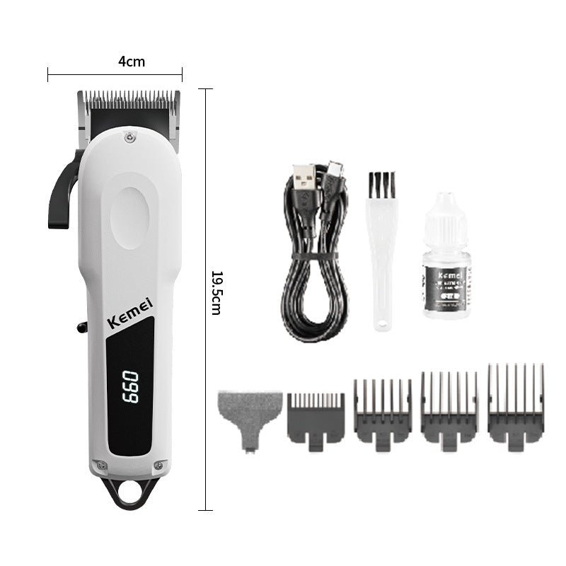 Kemei Smart Electric Shaver - High-Efficiency Salon Trimmer with Long-Lasting Battery