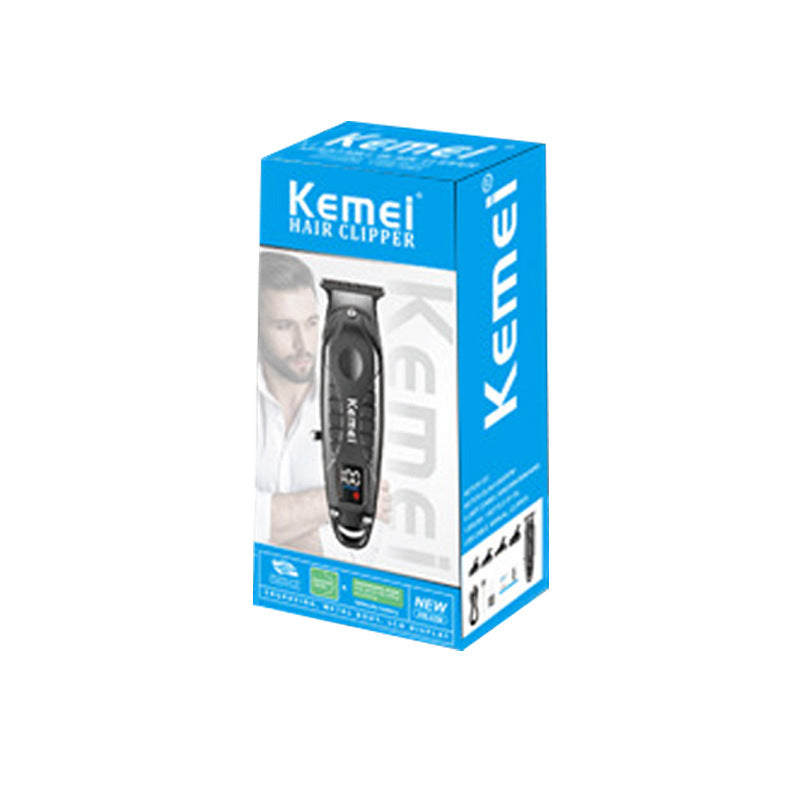 KEMEI KM-2288 Hair Clipper - Anti-Slip Grip & LED Display for Salon/Home Use