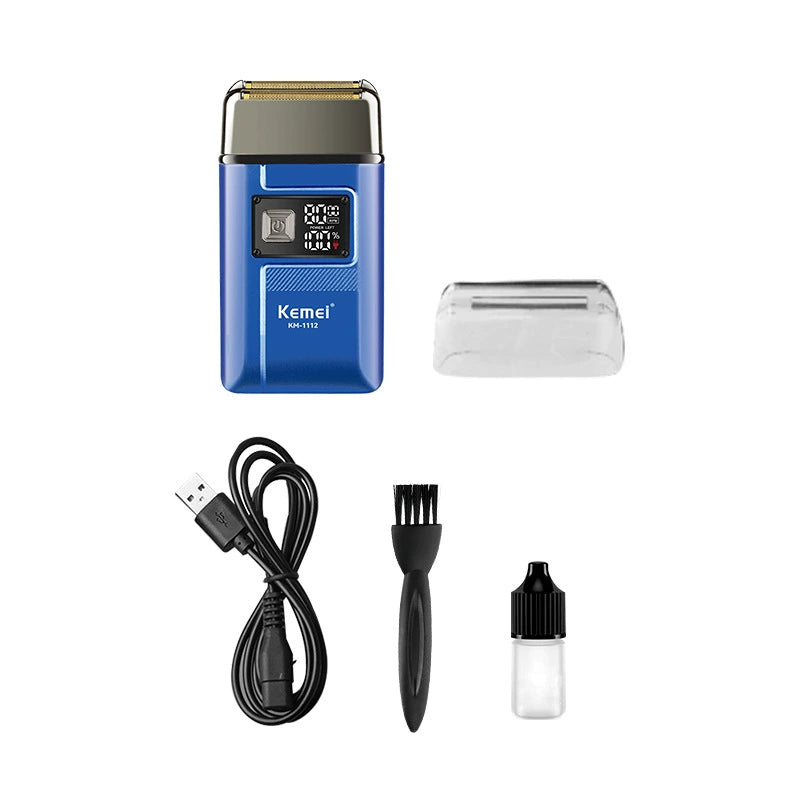 Kemei KM-1112 Shaver - LCD Display, Bald & Beard Trimmer