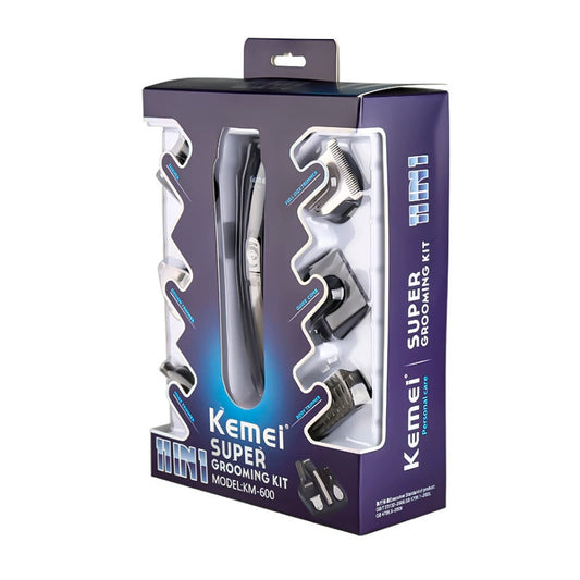 Cross-border KM-600 6-in-1 Multi-function Electric Hair Clipper Shaver Nose Hair Device