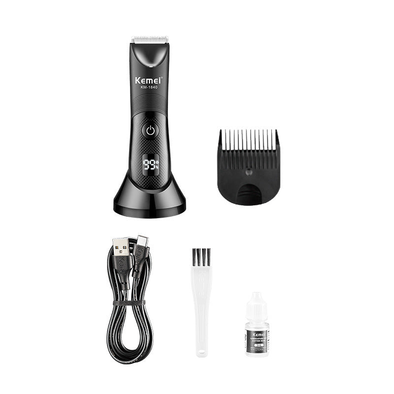 Kemei KM-1840 Waterproof Electric Hair Shaver for Men Women