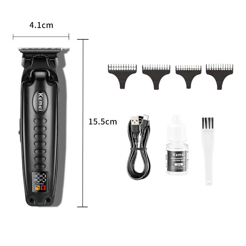 Kemei KM-1578 Electric Hair Clipper, High-Power Digital Display, Household Use, Professional Salon Model