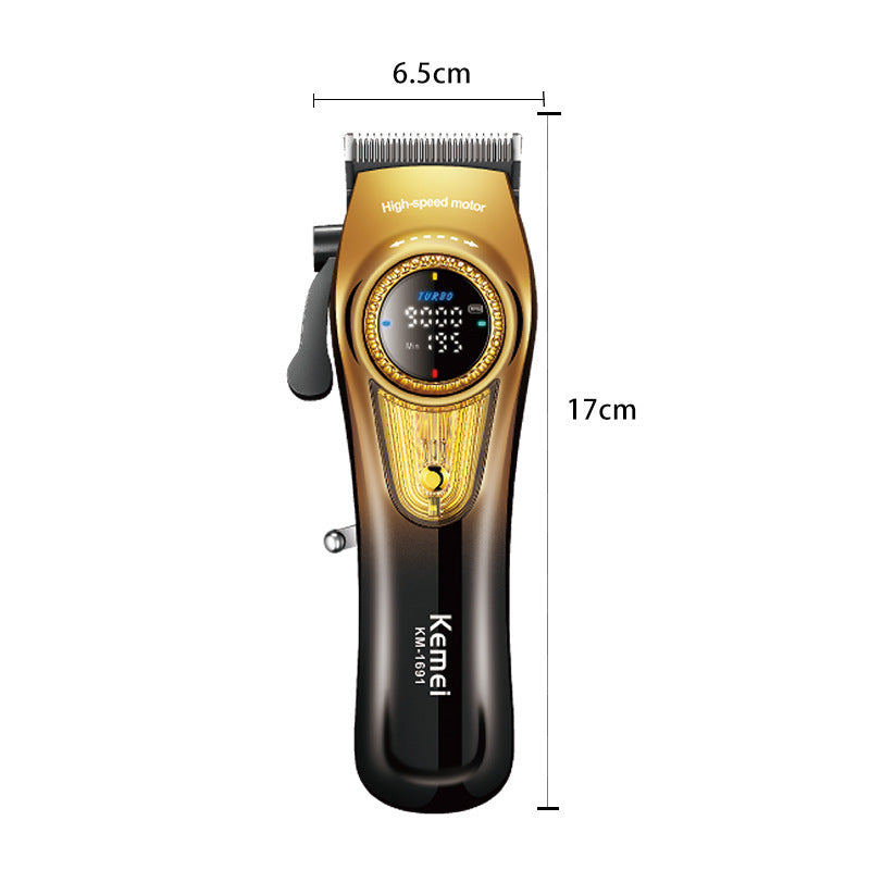 Kemei Professional Self-Cut Clipper - Barber-Grade Electric Trimmer with Oil Head