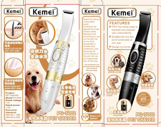 Kemei 4-in-1 Electric Shaver for Face, Eyebrows & Nose Hair