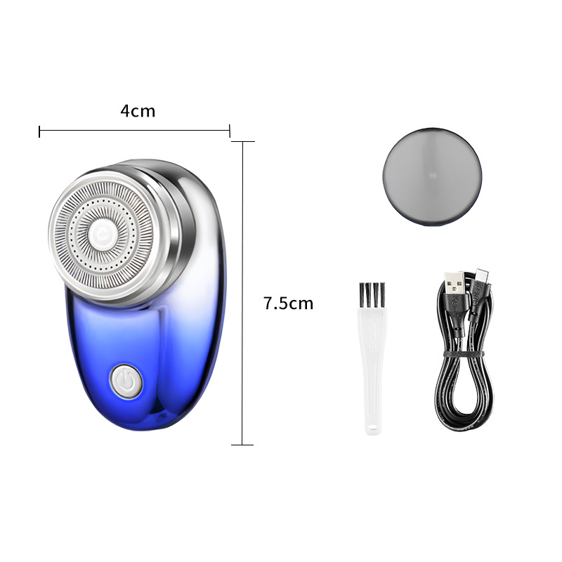 Kemei Cross-border's new mini electric shaver, compact and portable face washing shaver Mini Steel Cannon