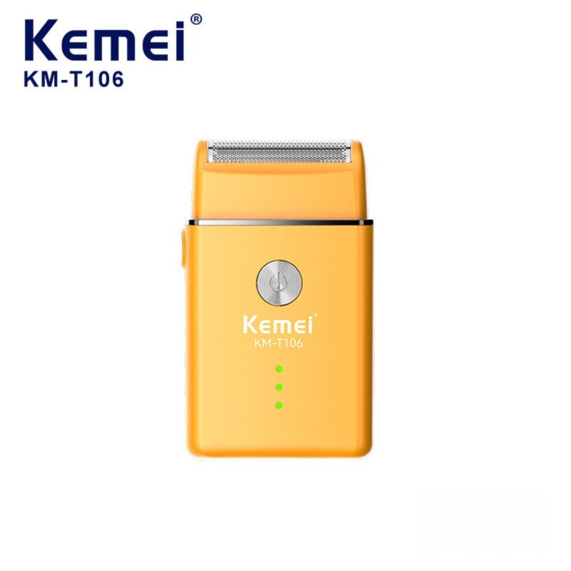 Kemei's best-selling portable fast-charging shaver, reciprocating electric single-mesh mini shaver, provides powerful and clean shaving