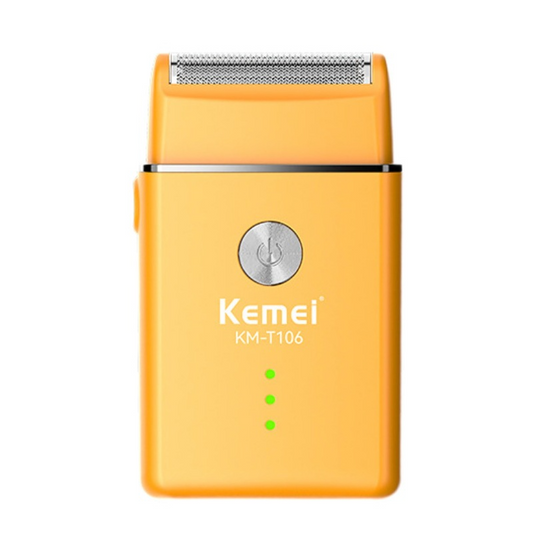 Kemei's best-selling portable fast-charging shaver, reciprocating electric single-mesh mini shaver, provides powerful and clean shaving