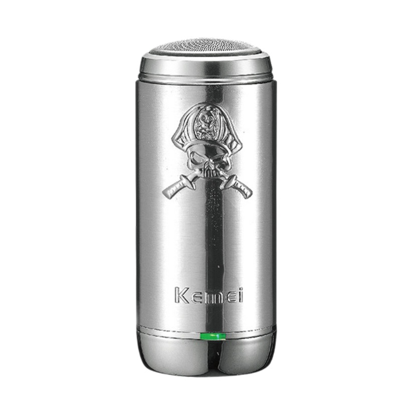Cross-border Kemei Mini Steel Gun Razor, electric portable mini, fast charging, Long battery life, detachable blade mesh