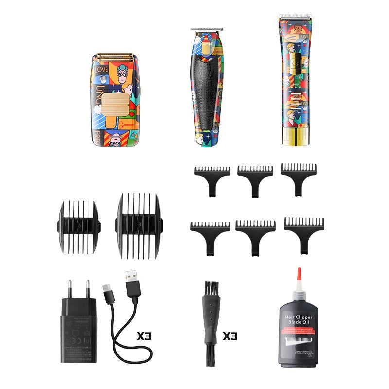 Kemei KM-PG1947 Salon Pro Electric Clipper Silent Oil Carving