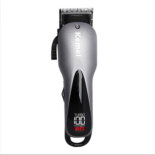 Kemei KM-1929 LCD Hair Clipper - Fast Charge, Engraving Blades, Exclusive Global Model