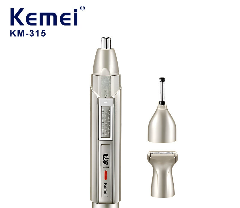 Kemei KM-315 3-in-1 Rechargeable Nose Hair Trimmer