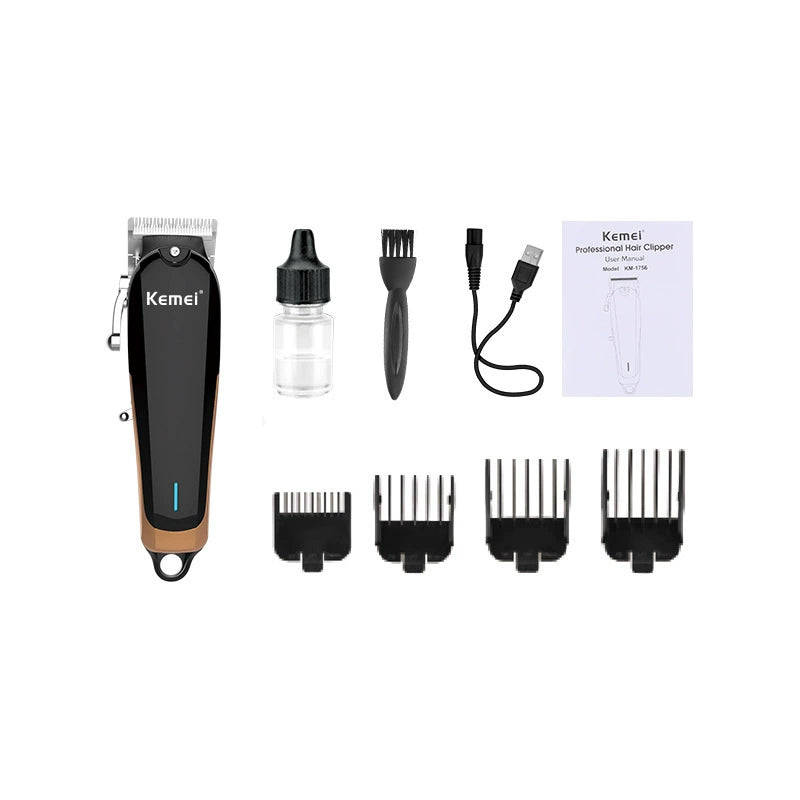 Kemei KM-1756 USB Rechargeable Adjustable Hair Clipper
