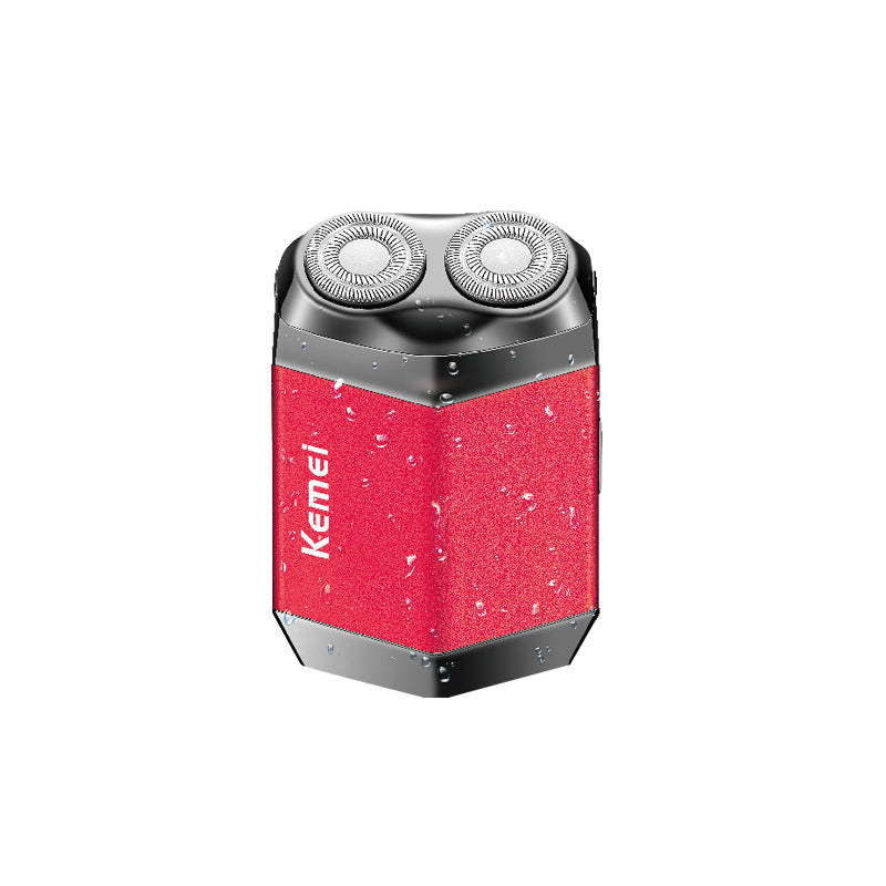Kemei Mini Shaver - Washable Dual Mesh Blades, Skin-Friendly Wet/Dry Trimmer