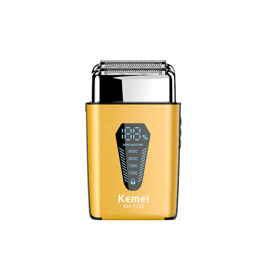 Kemei Pro LCD Shaver - Floating Dual Head with USB Fast Charging
