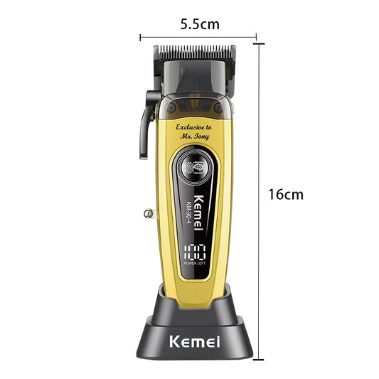 Kemei Professional Hair Clipper with DLC Blade - Men's Salon & Home Use