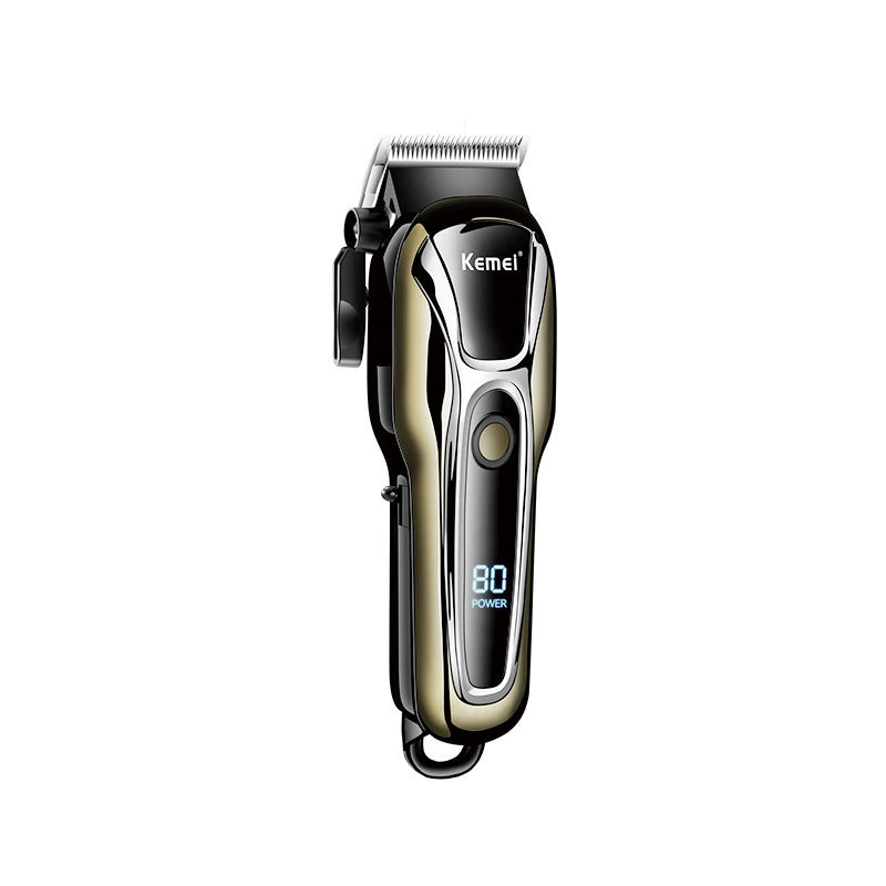 New KM-1990PG Hair Clipper Electric Head Shaving High-power LCD Digital Display