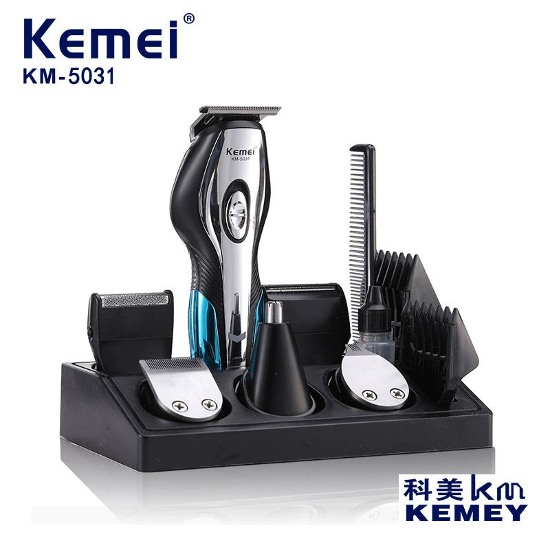 Kemei KM-5031 5-in-1 Electric Hair Clipper Set
