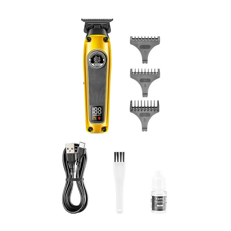 Kemei KM-1855 Electric Clipper Head Shaving Oil Engraving