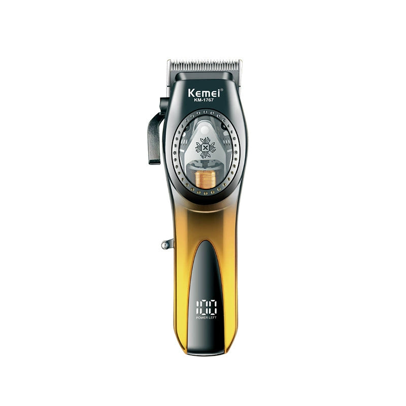 Kemei Salon-Pro Clipper - 9000RPM High-Power, LCD & Shears Set