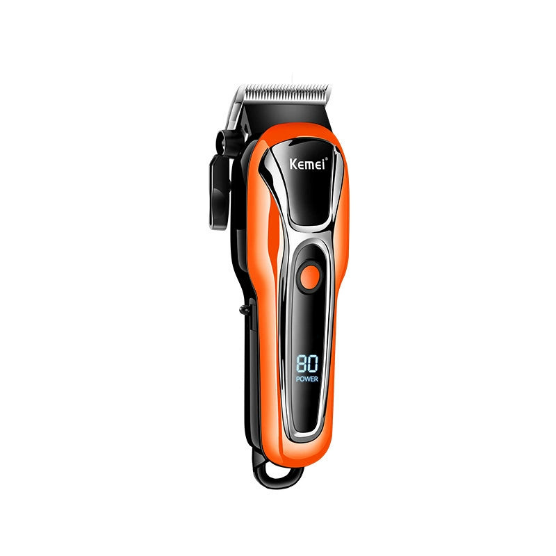 New KM-1990PG Hair Clipper Electric Head Shaving High-power LCD Digital Display