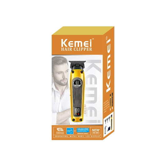 Kemei Pro Clippers & Shears - LCD Display, Powder Blades
