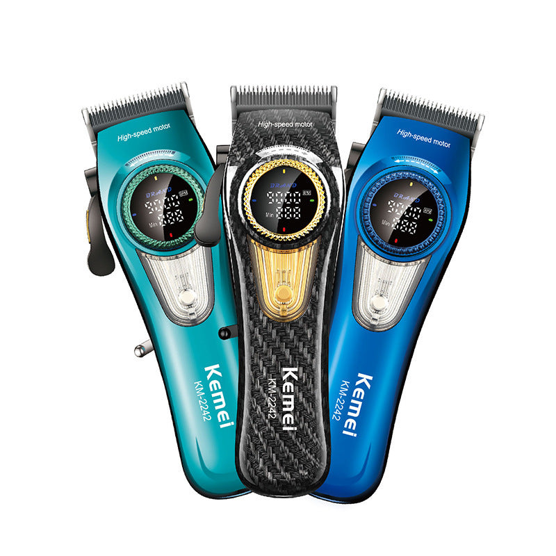 KM-2242 Professional Electric Hair Clipper & Trimmer - High-Torque Oil-Enhanced Head