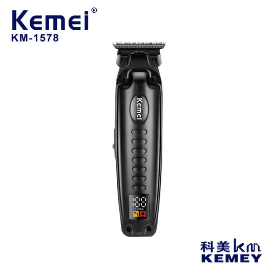 Kemei KM-1578 Electric Hair Clipper, High-Power Digital Display, Household Use, Professional Salon Model