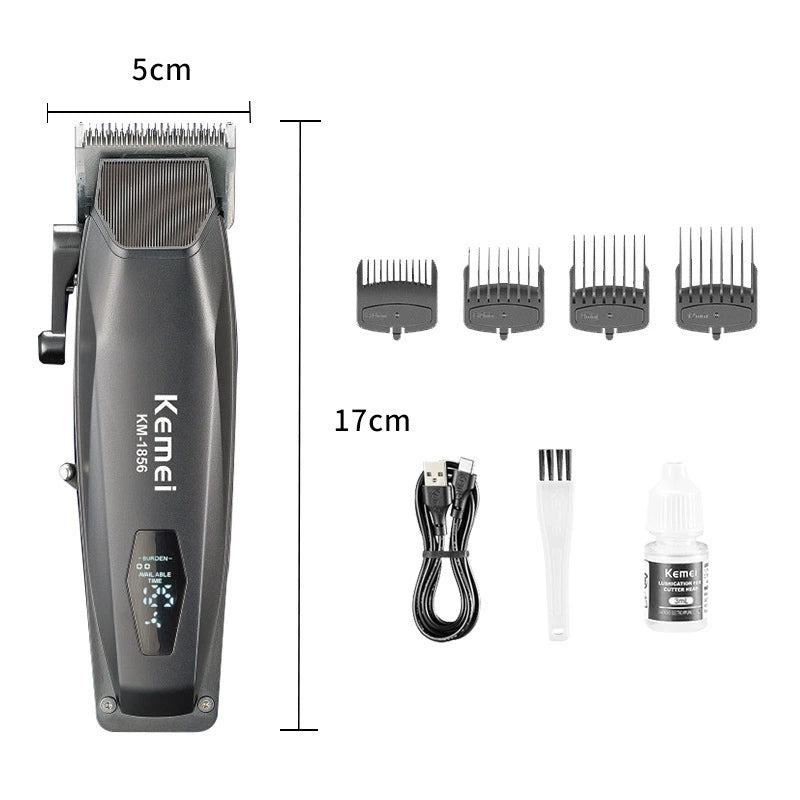 Kemei KM-1856 LCD Electric Hair Clipper with Digital Display