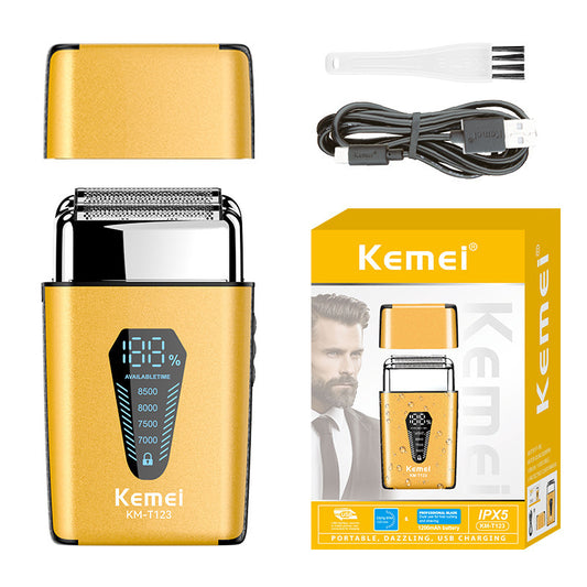 Kemei Waterproof Travel Mini Electric Razor - Men's Beard & Precision Shave