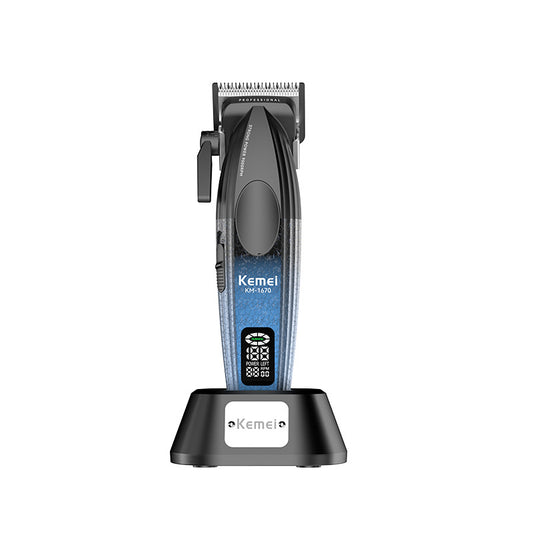 KEMEI Pro 9000RPM Clipper - Digital Display & Charging Dock with High-Speed Cutting