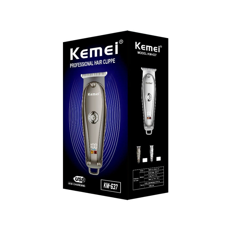 KM-637 hair salon special push clipper digital display electric clipper hair clipper