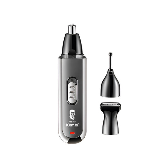 Kemei 3-in-1 Electric Trimmer for Eyebrows, Sideburns & Nose Hair