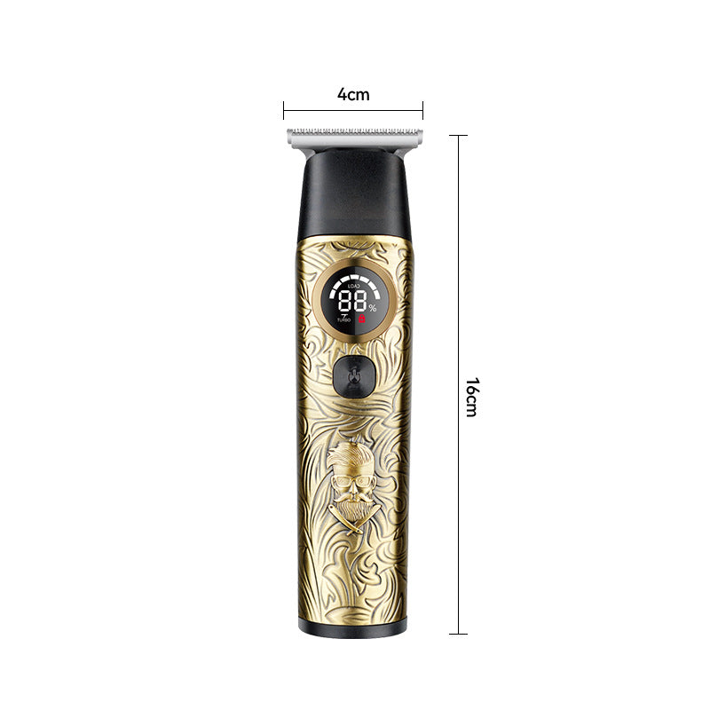 Kemei KM-1577 LCD Digital Display Metal Haircutting Tool for Hair Salon
