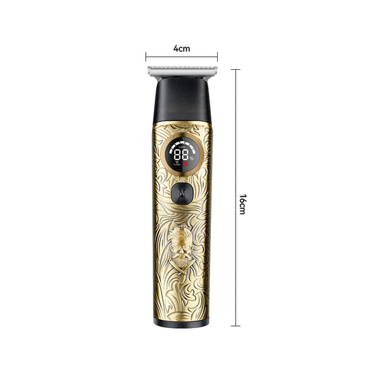 Kemei KM-1577 LCD Digital Display Metal Haircutting Tool for Hair Salon