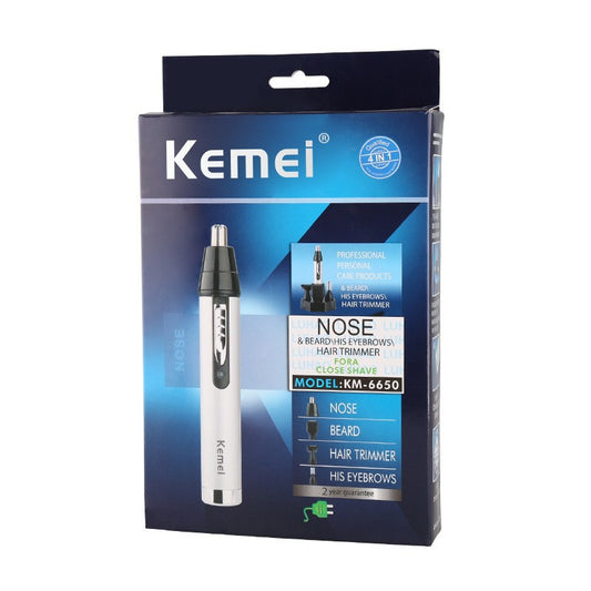 Kemei KM-6650 4-in-1 Washable Nose Hair Trimmer