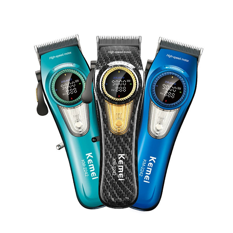 Kemei KM-2242 Professional Head Shaver - Precision Electric Hair Clipper for Bald/Scalp Grooming
