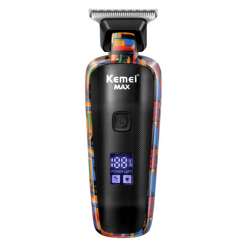Kemei KM-5090 Graffiti Electric Hair Clipper Shaved Head Artifact Haircut Salon Special