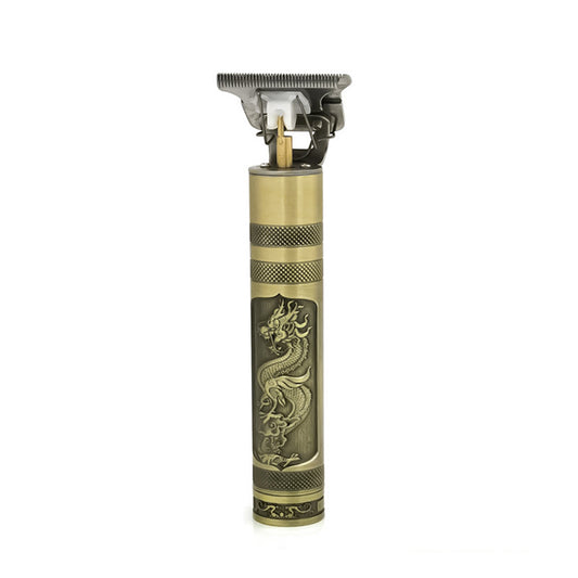 Kemei Dragon/Buddha Clipper - Dry-Battery Engraved for Salon & Home