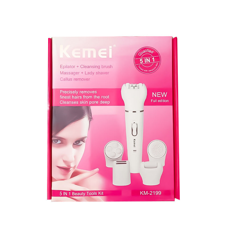 Cross-border Kemei KM-2199 Multifunctional Shaver Massage Hair Removal