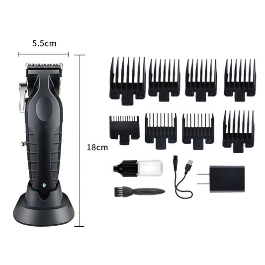 Kemei KM-2296 Cordless Hair Clipper with Charging Base - Salon & Home Electric Trimmer