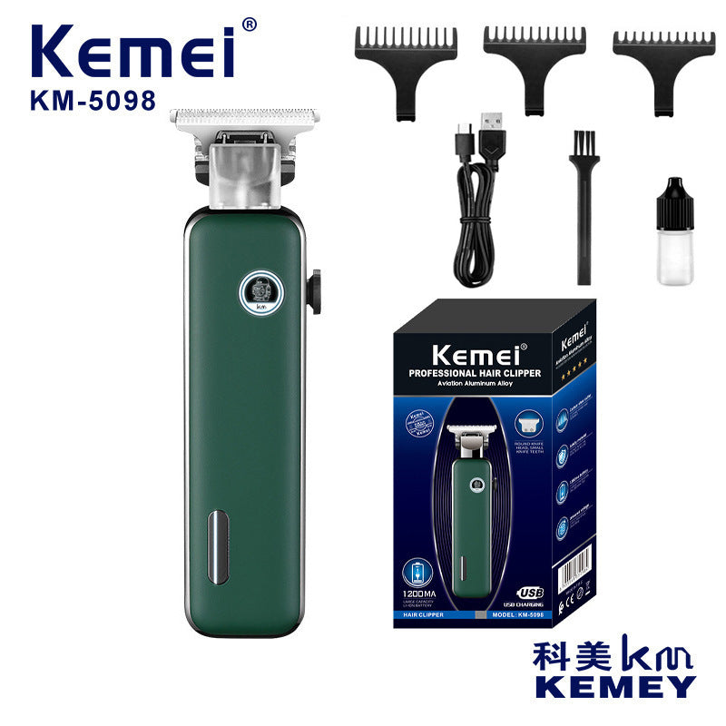 Kemei KM-5098 Electric Shaving Tool LED Logo Compact Salon Use